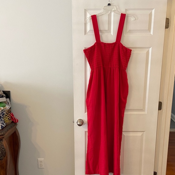 Quince Pants - Quince Jumpsuit size XL with wide ham inseam 27” bust 38/40 elastic adjustable